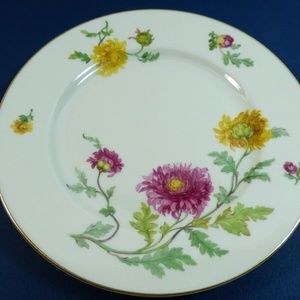 Eschenbach Bavaria Germany Baronet China Juliana Mums Foral Pattern plate 8.25"
